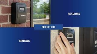 Brinks 5-Key Wall Mount Lock Box | Secure Key Storage for Realtors, Rentals & Shared Access