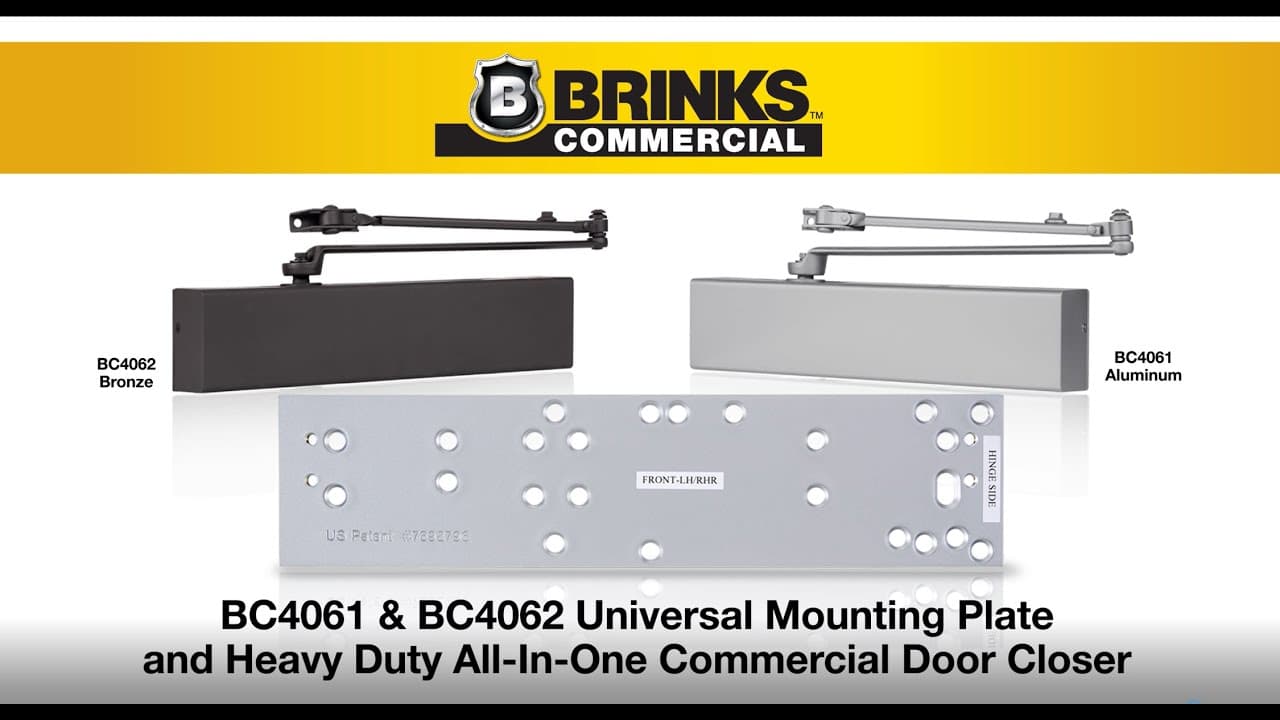 Brinks Commercial Universal Mounting Plate And Heavy Duty All-In-One Closer thumbnail