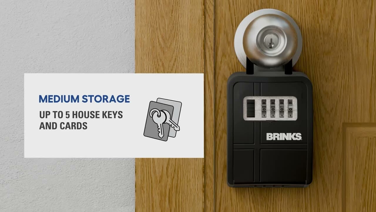 Brinks 5-Key Portable Lock Box | Secure Key Storage for Realtors, Rentals & Shared Access thumbnail