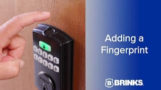 Brinks Electronic Fingerprint Deadbolt - Adding a Fingerprint