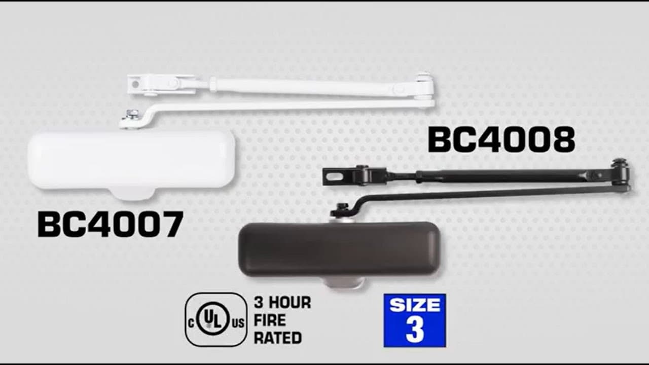 Brinks Commercial BC4007 & BC4008 Heavy Duty Residential Closer Outward Opening Install Instructions thumbnail