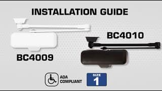 Brinks Commercial BC4009 & BC4010 Light Duty Residential Closer Parallel Mount Install Instructions thumbnail